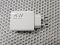 Блок питания, сетевой адаптер Xiaomi 90W USB белый без кабеля в комплекте, оригинал