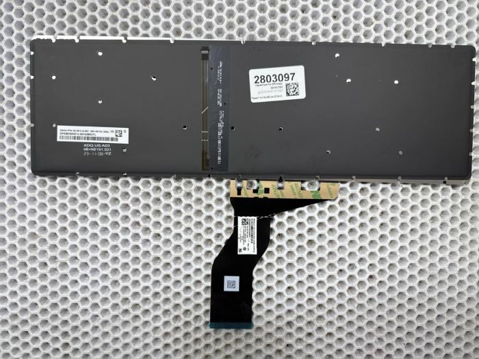 Клавиатура для HP 15s-fq, 15s-eq, 15-dy, 15-bs серебристая, с подсветкой