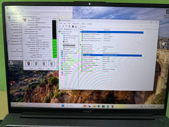 Аккумулятор для ноутбука Huawei MateBook 13s (HB5781P1EEW-31A) износ 18%, ориг