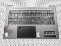 Верхняя часть корпуса (топкейс) для DEXP Atlas M15-A5W304 с клавиатурой т тачпадом (наклейки, потерт слева)