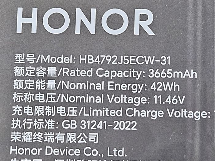 Аккумулятор HB4792J5ECW-31 для ноутбуков Huawei Honor BRN-FXXC, BRN-F58 износ 5%, бу, оригинал