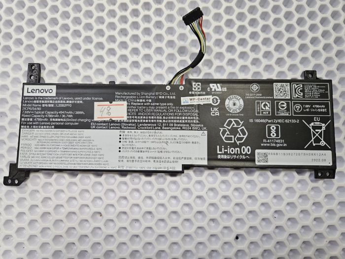 Аккумулятор L20B2PF0 для ноутбуков Lenovo, износ 4%
