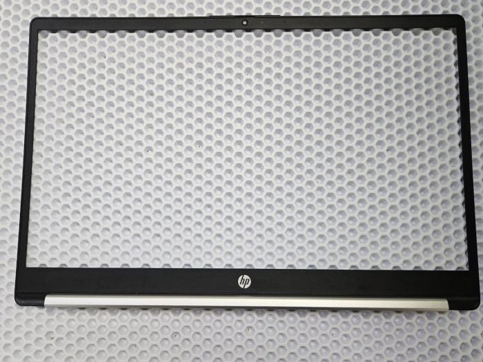 Рамка матрицы для ноутбука HP 15-FC 15-FD 15T-FD 15Z-FC TPN-Q286 N36078-001 черная с серебристой заглушкой