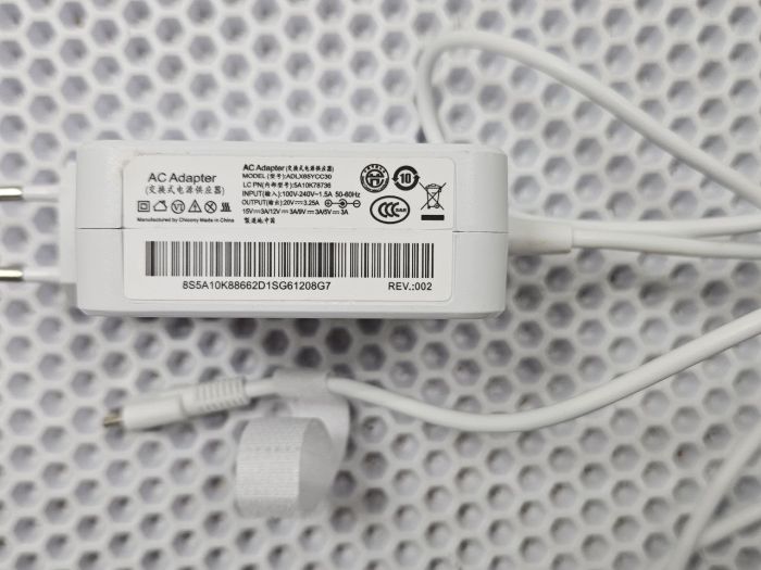 Блок питания type-c 20V 3.25А для для Tecno Megabook K16S 13th белый