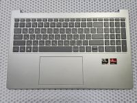 Топкейс (верхняя часть корпуса) для HP 15-FC 15-FD 15T-FD 15Z-FC TPN-Q286 с клавиатурой и тачпадом, серебристый