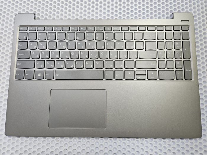 Верхняя часть корпуса (топкейс) для Lenovo 330S-15 с клавиатурой и тачпадом, серый (круглый разъем питания)