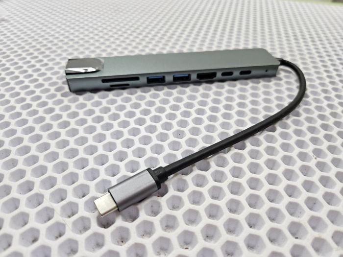USB разветвитель 8 в 1 USB HUB Type-C