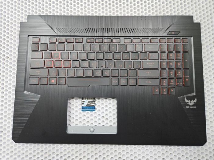 Верхняя часть корпуса (топкейс) с клавиатурой для ASUS TUF Gaming FX705 с красной подсветкой