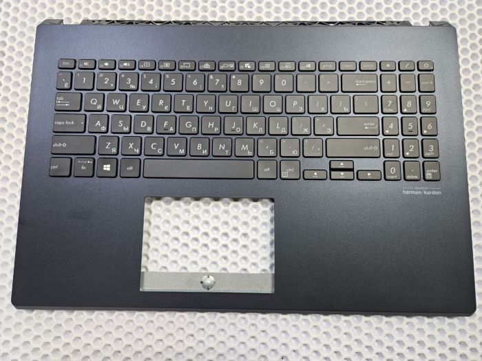 Верхняя часть корпуса (топкейс) с клавиатурой для Asus X571GT синий