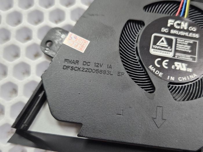 Вентилятор для ноутбука Asus TUF Dash F15 FX516 12V GPU