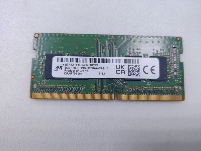 Оперативная память Micron SODIMM DDR4 MTA8ATF1G64HZ-3G2R1 8Гб 3200MHz бу