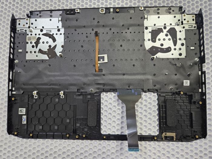 Верхняя часть корпуса (топкейс) с клавиатурой для ноутбука Acer Nitro 5 AN515-45 с красной подсветкой