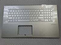 Верхняя часть корпуса (топкейс) для Asus Vivobook 17 X712 с клавиатурой, с подсветкой (серебро)