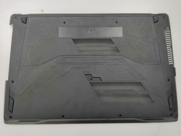 Нижняя часть корпуса (поддон) для ноутбука ASUS GL553V, GL553VD, ZX53VW черный/ подклеена одна защелка