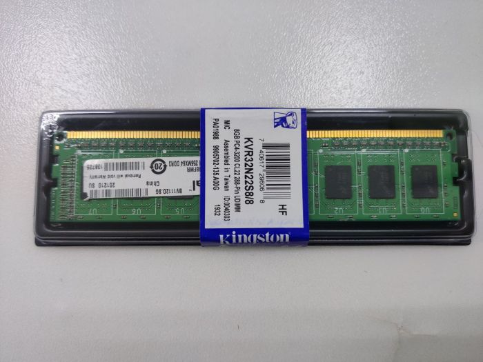 Оперативная память Kingston Valueram KVR32N22S8/8 DDR4 8ГБ 3200МГц, DIMM