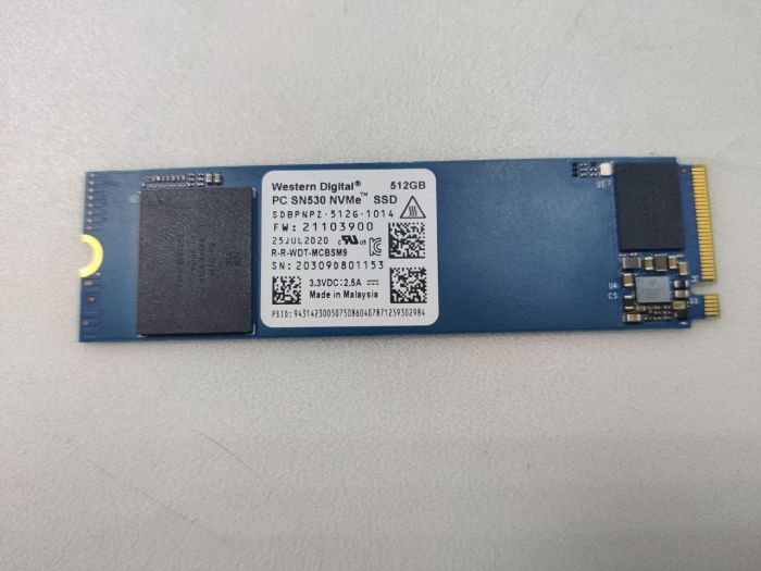 SSD-накопитель M.2 WD SN530 NVMe 512 гб SDBPNPZ-512G-1014  бу