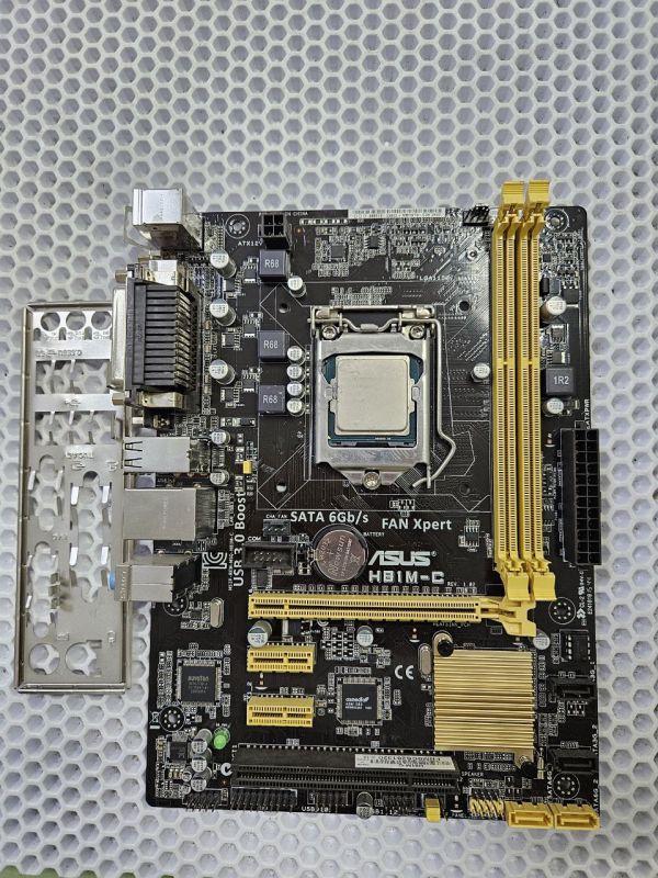 Материнская плата ASUS H81M-C с Pentium в наличии с процессором G3460 LGA1150