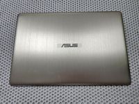 Крышка матрицы для Asus N580V серебристая, металлическая