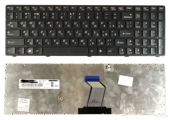 Клавиатура для ноутбука Lenovo Y570, Y570P