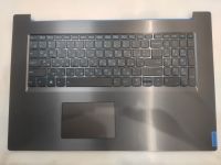 Топкейс с черной клавиатурой Lenovo L340-17IRH  синие буквы и элементы.  С подсветкой;  Укомплектован динамиками и тачпадом;  Новый, оригинальный;