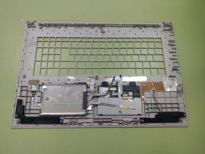 Топкейс Lenovo 320-17 330-17 с тачпадом AP143000710 с тачпадом , с шлейфом  с сканером отпечатка  цвет серебро