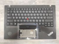 Топкейс Lenovo ThinkPad X1 Carbon 5th Gen Совместимые P/n: 01LV328, 01LV329  Новый  Оригинал  Русские буквы  С сканером отпечатка