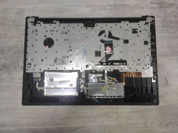 Топкейс Lenovo 320-17 330-17 AP143000700 серый, с клавиатурой, с тачпадом, с шлейфом тачпада, с динамиками, с разъемом HDD, с сканером отпечатка