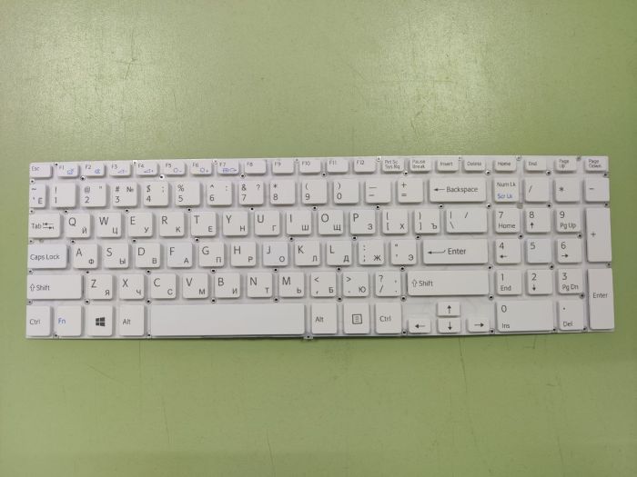 Клавиатура для Sony SVF15 белая без подсветки