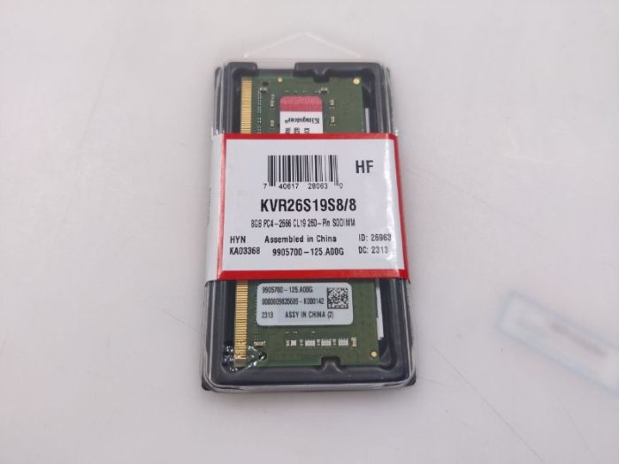 Оперативная память SODIMM 8GB DDR4 Kingston 2666