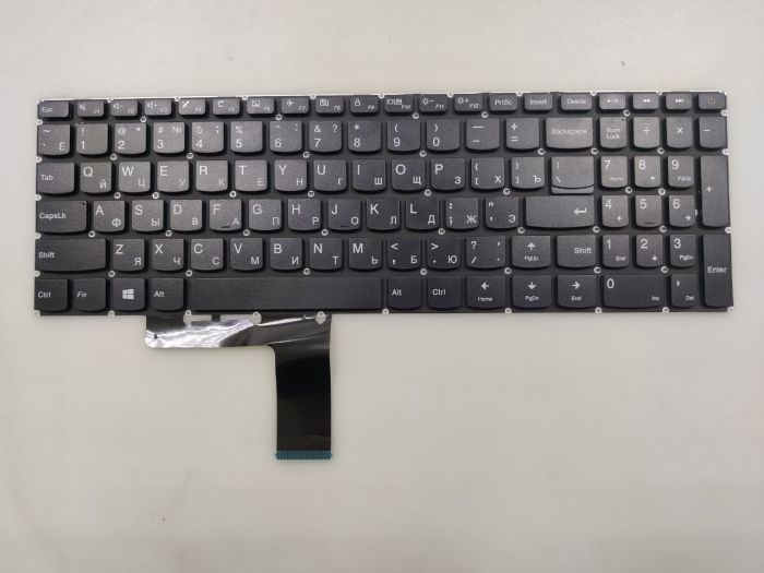 Клавиатура для ноутбука Lenovo IdeaPad 110-15, 110-15IBR черная без рамки