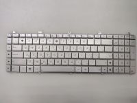 Клавиатура для ноутбука Asus N55 серебристая