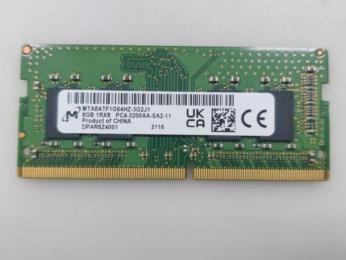 Оперативная память Micron DDR4 3200 МГц SODIMM CL22 8гб