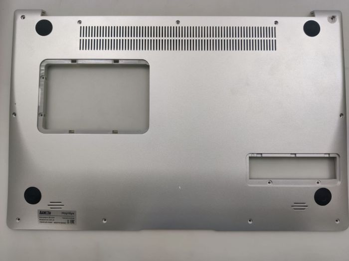 Нижняя часть корпуса (поддон) ноутбука Azerty RB-1550 серебристый