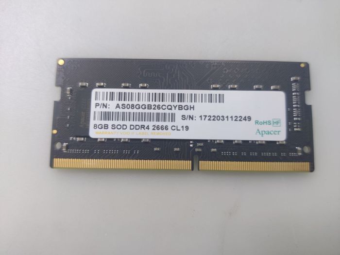 Оперативная память Apacer AS08GGB26CQYBGH DDR4 8ГБ 2666МГц SODIMM