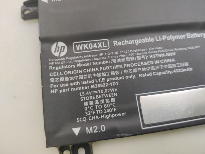 Аккумулятор WK04XL для ноутбука HP Victus 16-e бу, износ менее 10%