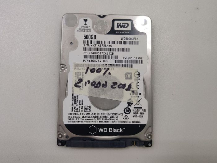 Жесткий диск 2.5" 500 Gb WD Western Digital WD5000LPLX Б/У