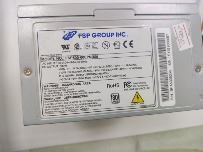 Блок питания FSP FSP500-60EPN 500W Б/У