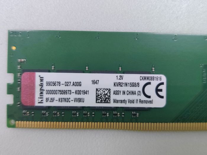 Оперативная память Kingston ValueRAM 8 ГБ DDR4 2133 МГц DIMM CL15 KVR21N15S8/8