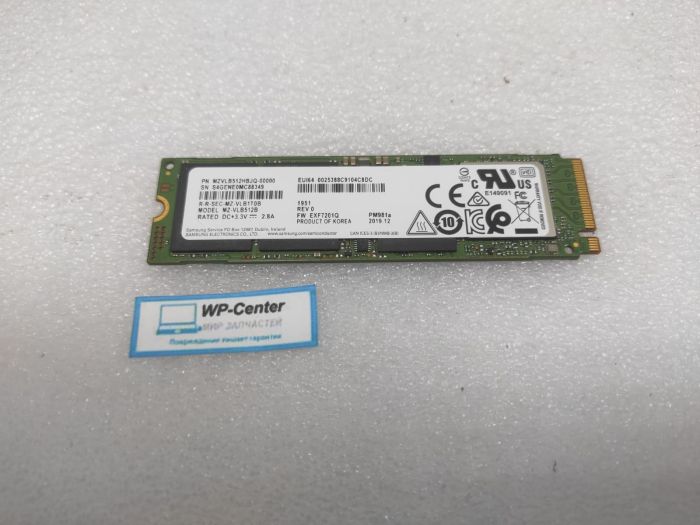 SSD диск Samsung MZ-VLB512B 512 ГБ M.2 PCIe бу с разбора