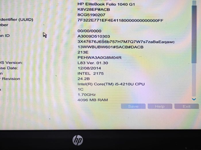 Материнская плата Bullet MB 12295-3 48.4LU01.031 для HP Elitebook Folio 1040 G1